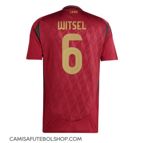 Camisa de time de futebol Bélgica Axel Witsel #6 Replicas 1º Equipamento Europeu 2024 Manga Curta